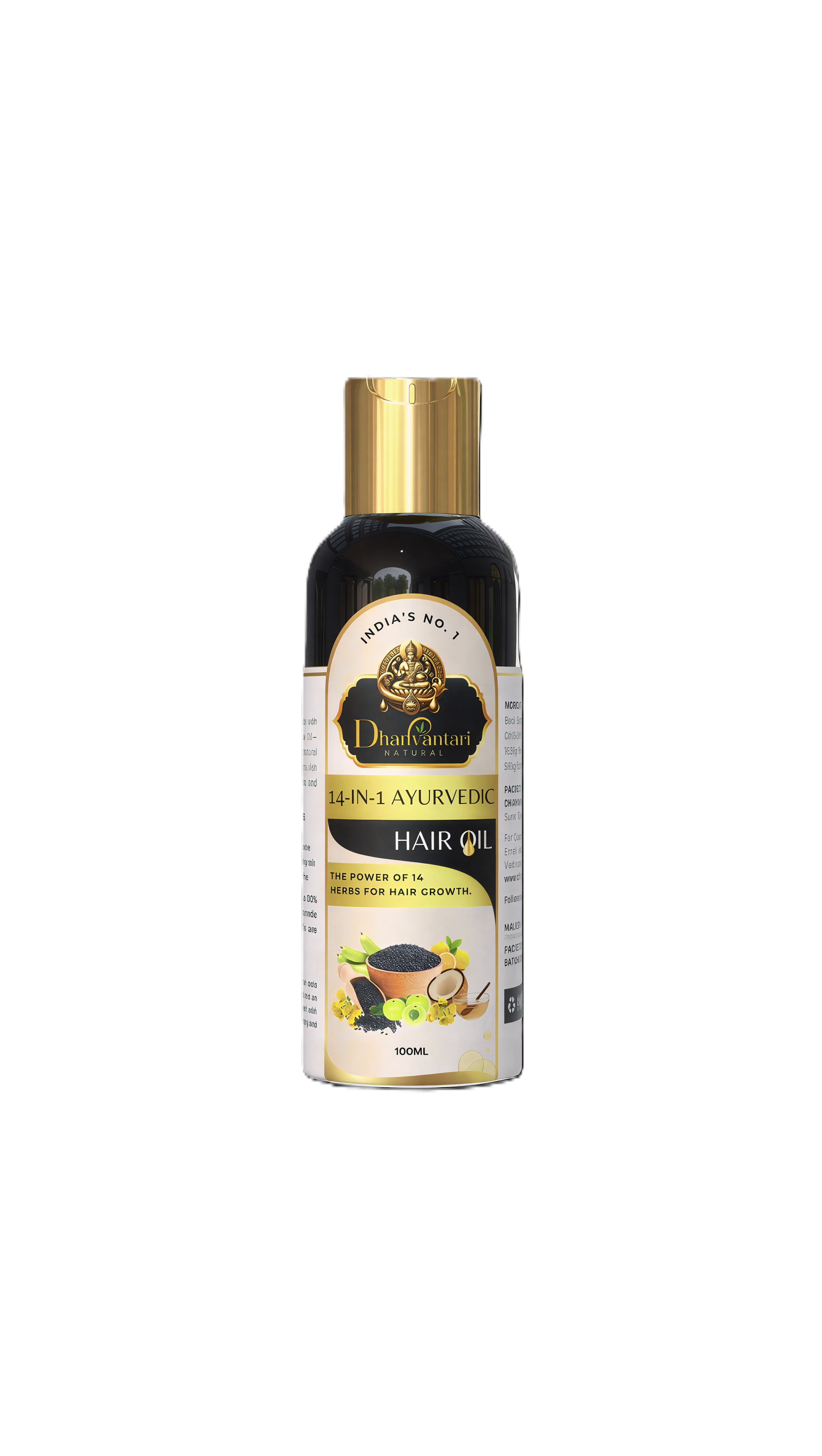 Natural Hair Oil Bottles